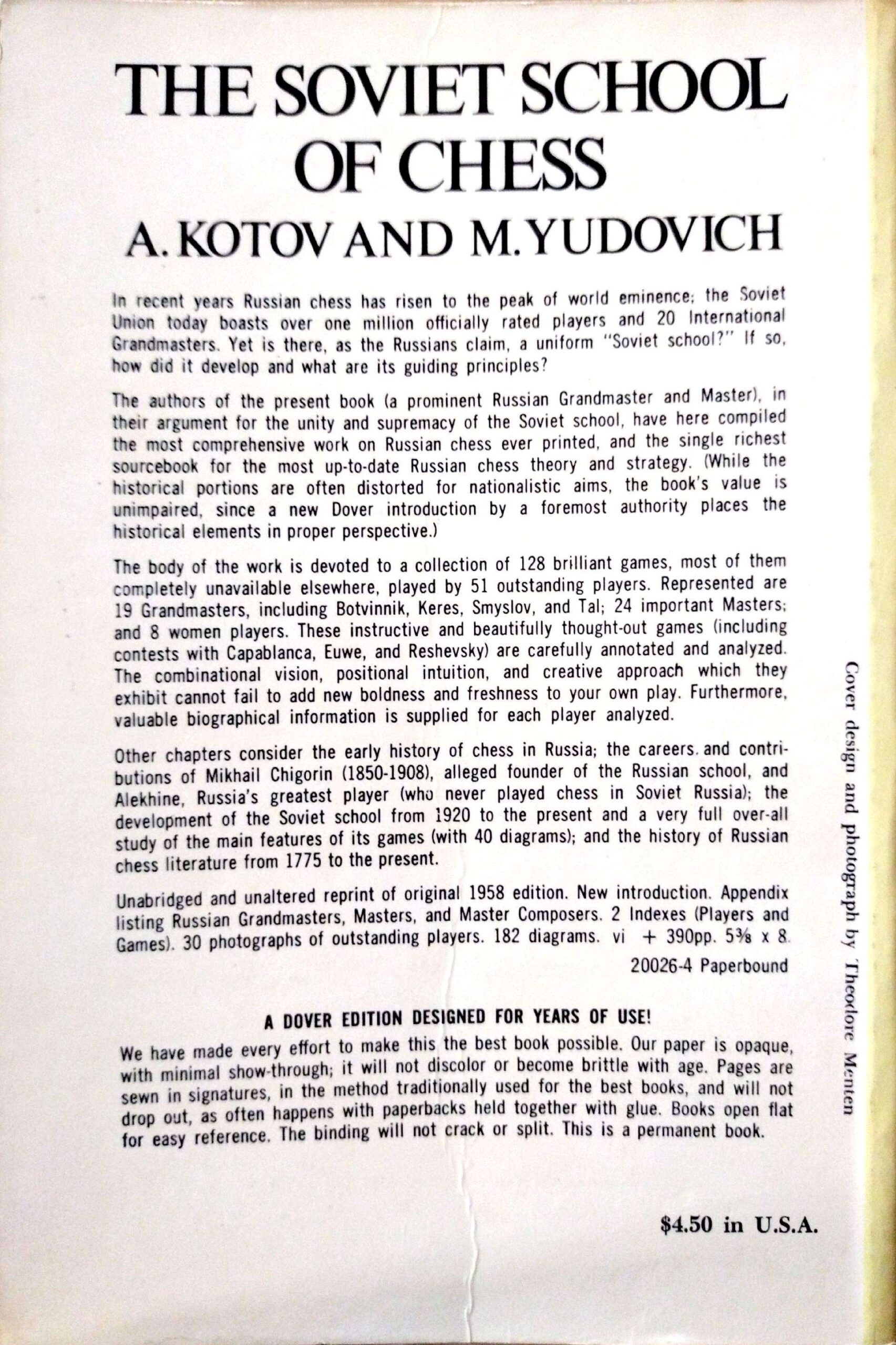 The Soviet School of Chess by A. Kotov and M. Yudovich - Image 2