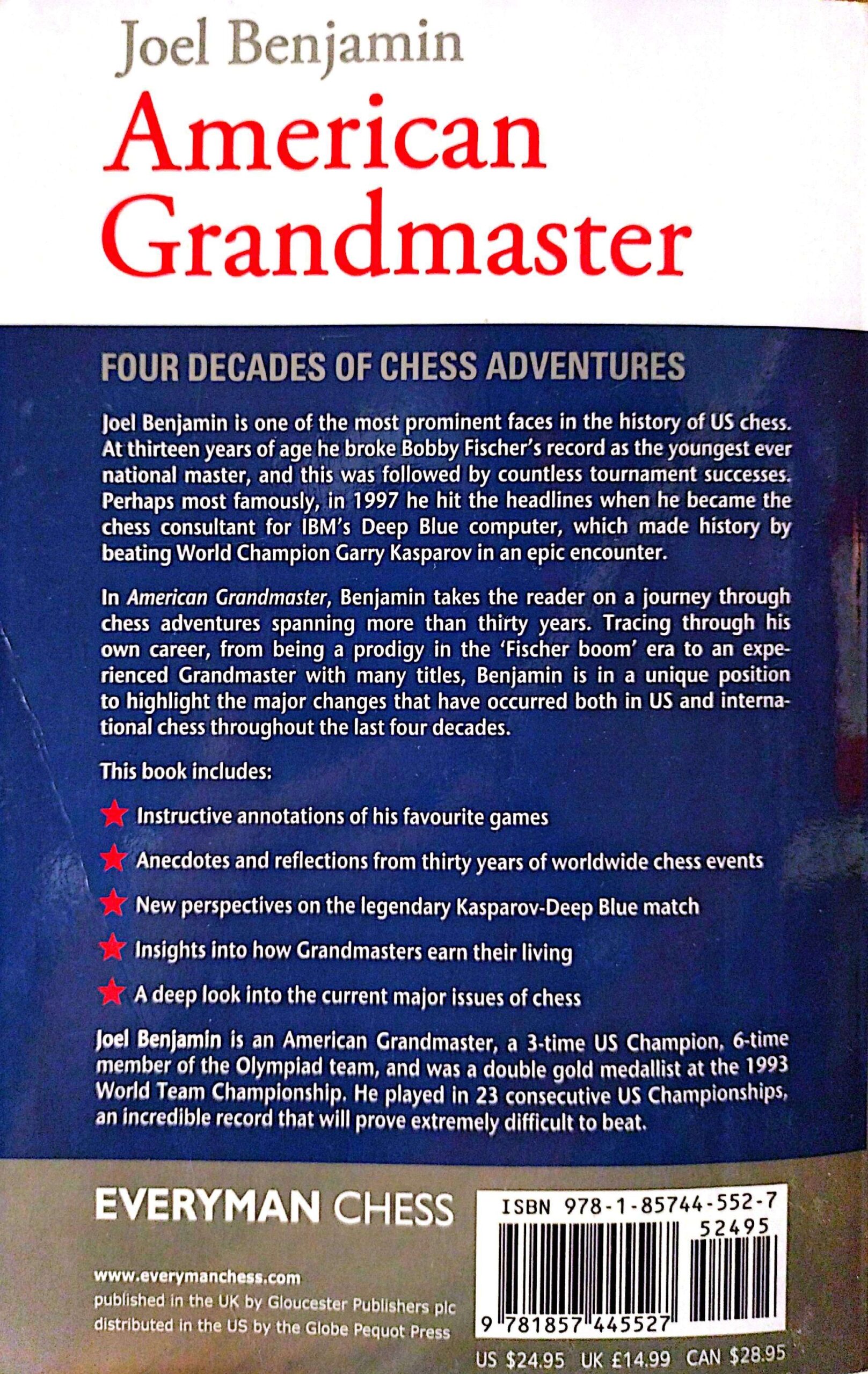 American Grandmaster: 4 Decades of Chess Adventures by Joel Benjamin - Image 2