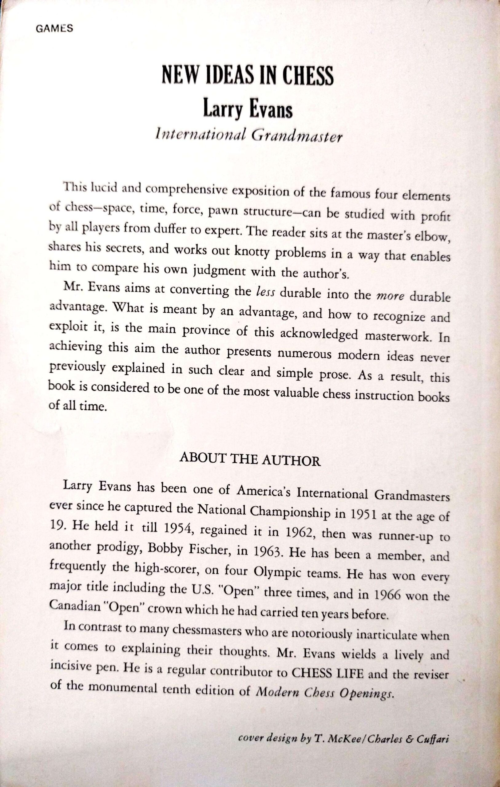 New Ideas In Chess by Larry Evans - Image 2