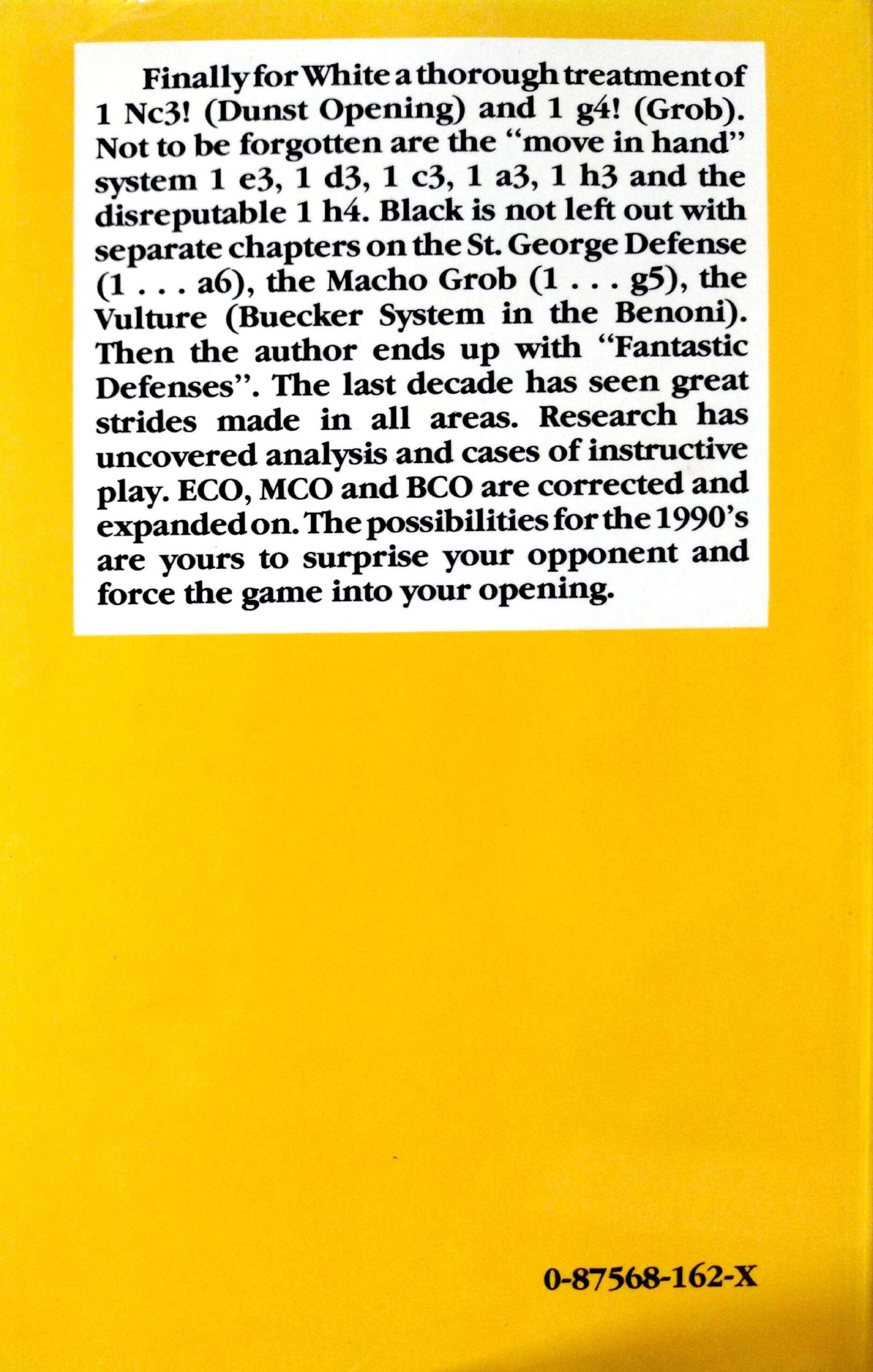 Irregular Openings for the 1990’s by Tim Harding - Image 2