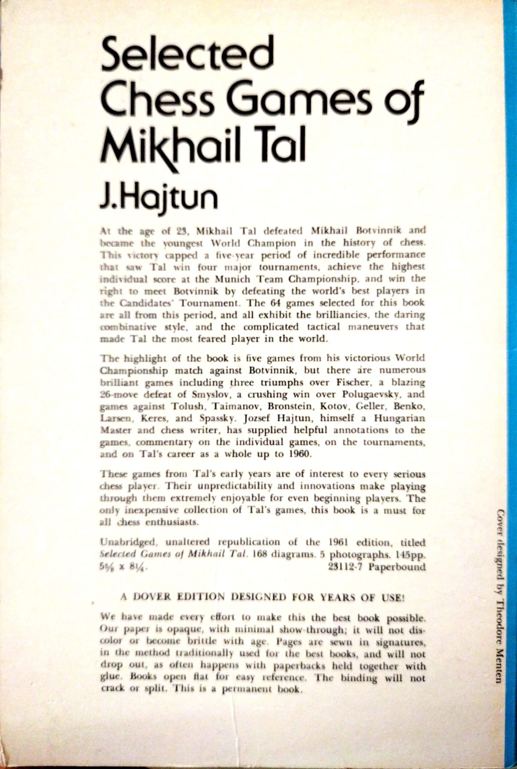 Selected Chess Games of Mikhail Tal by J. Hajtun - Image 2
