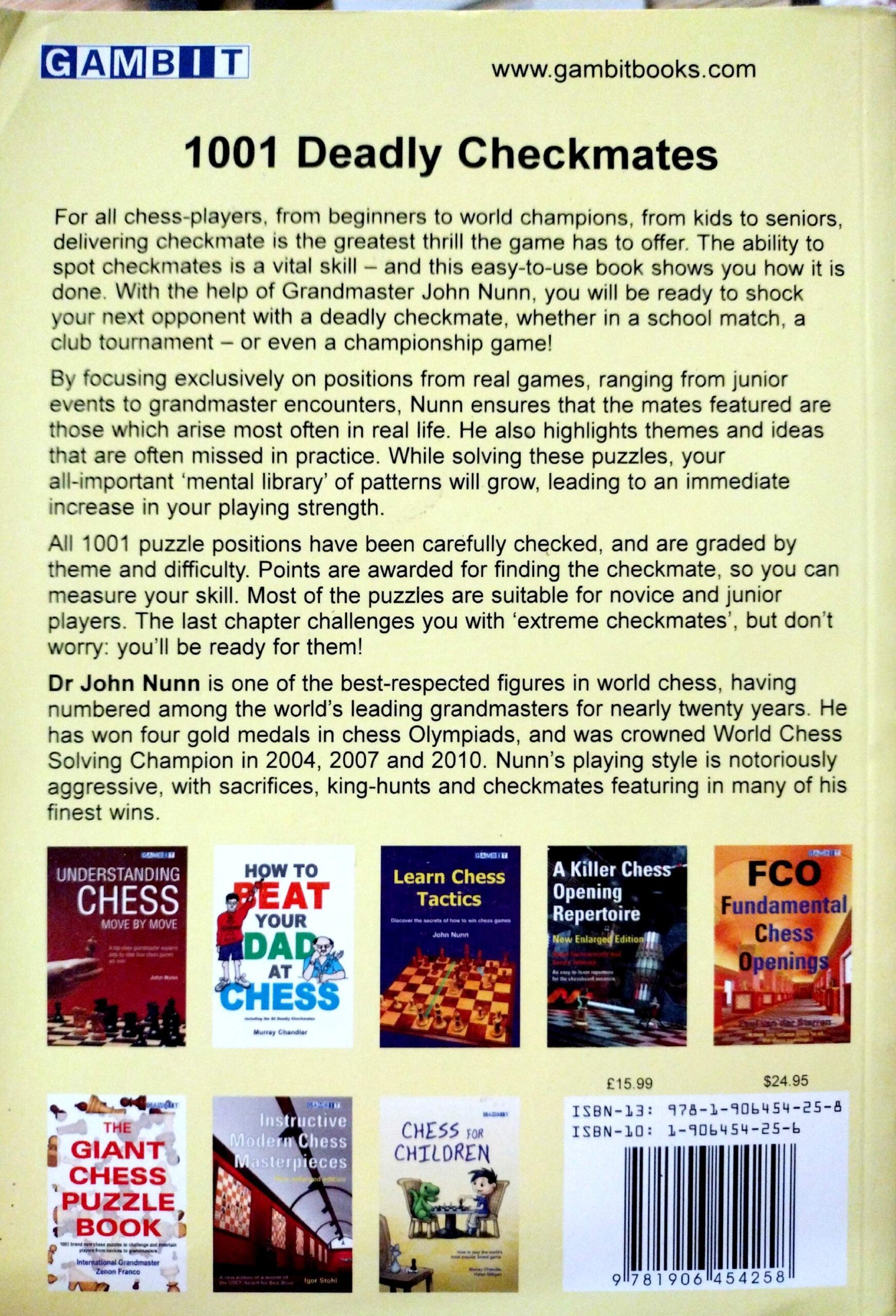 1001 Deadly Checkmates by John Nunn - Image 2