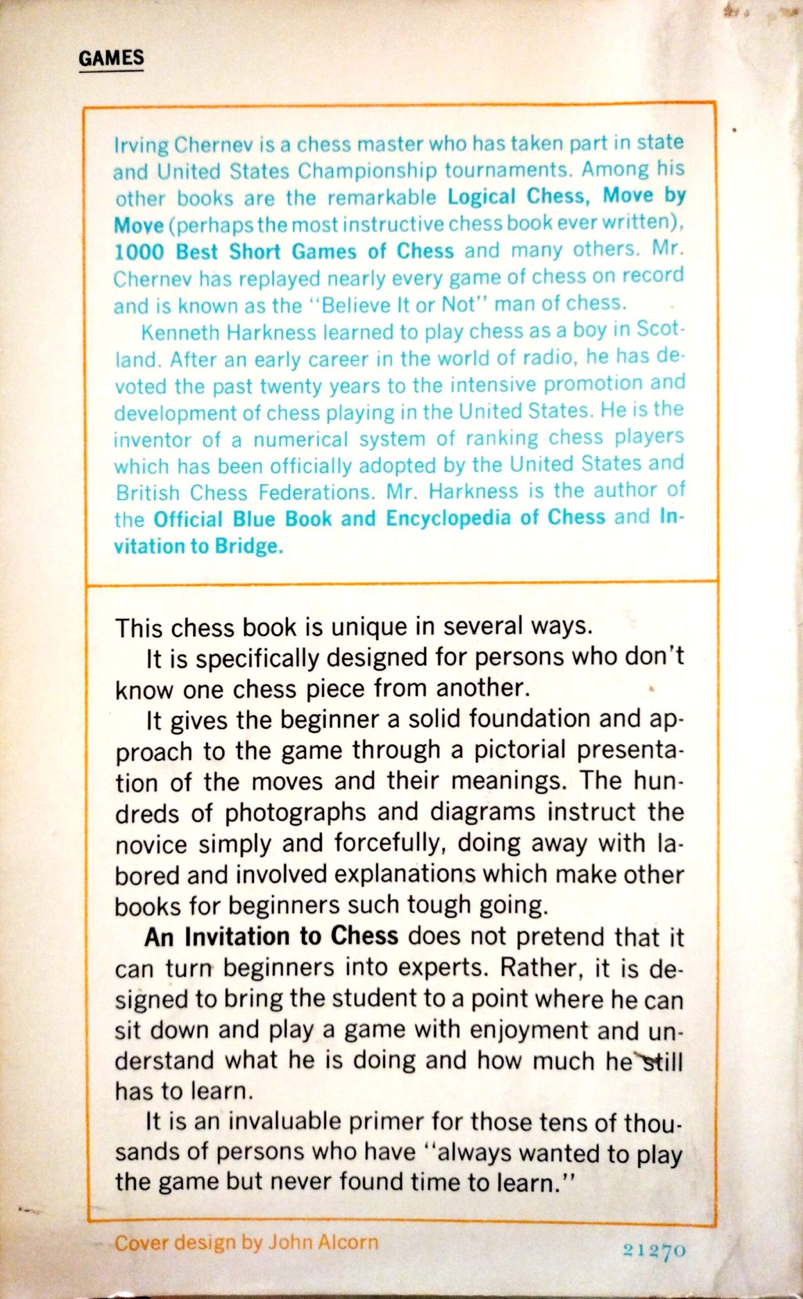 An Invitation to Chess by Irving Chernev and Kenneth Harkness - Image 2
