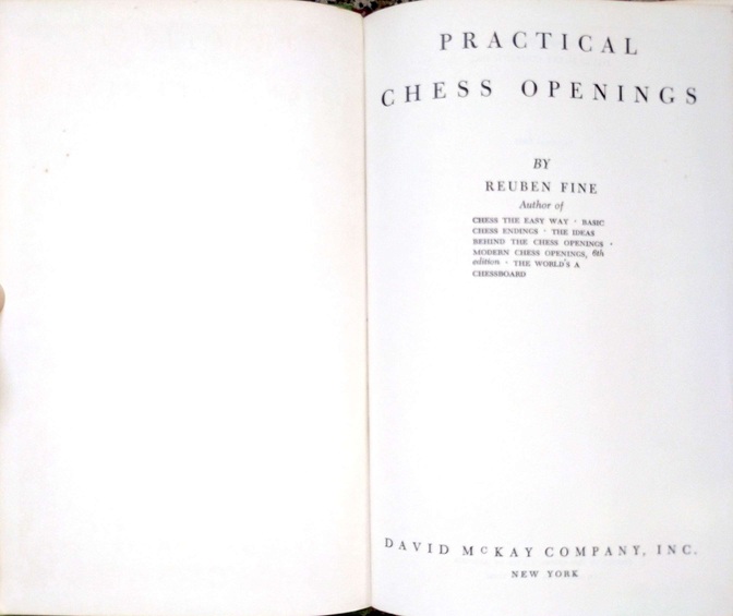 Practical Chess Openings by Reuben Fine - Image 3