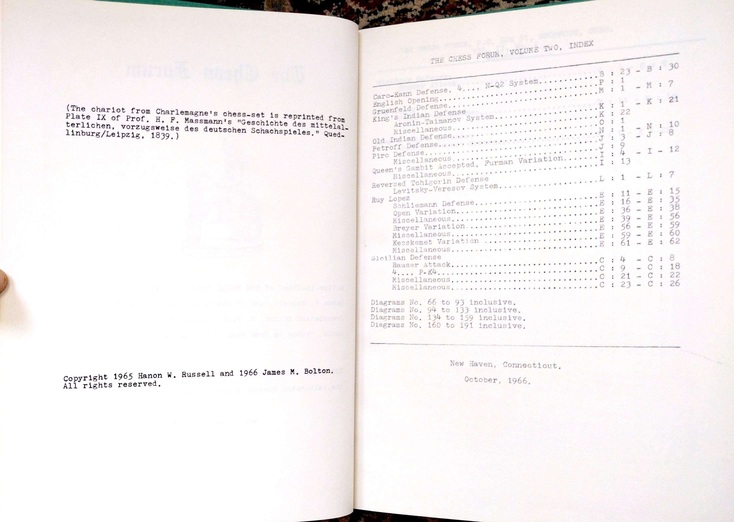The Chess Forum — Vol II by Hanon W. Russell - Image 2